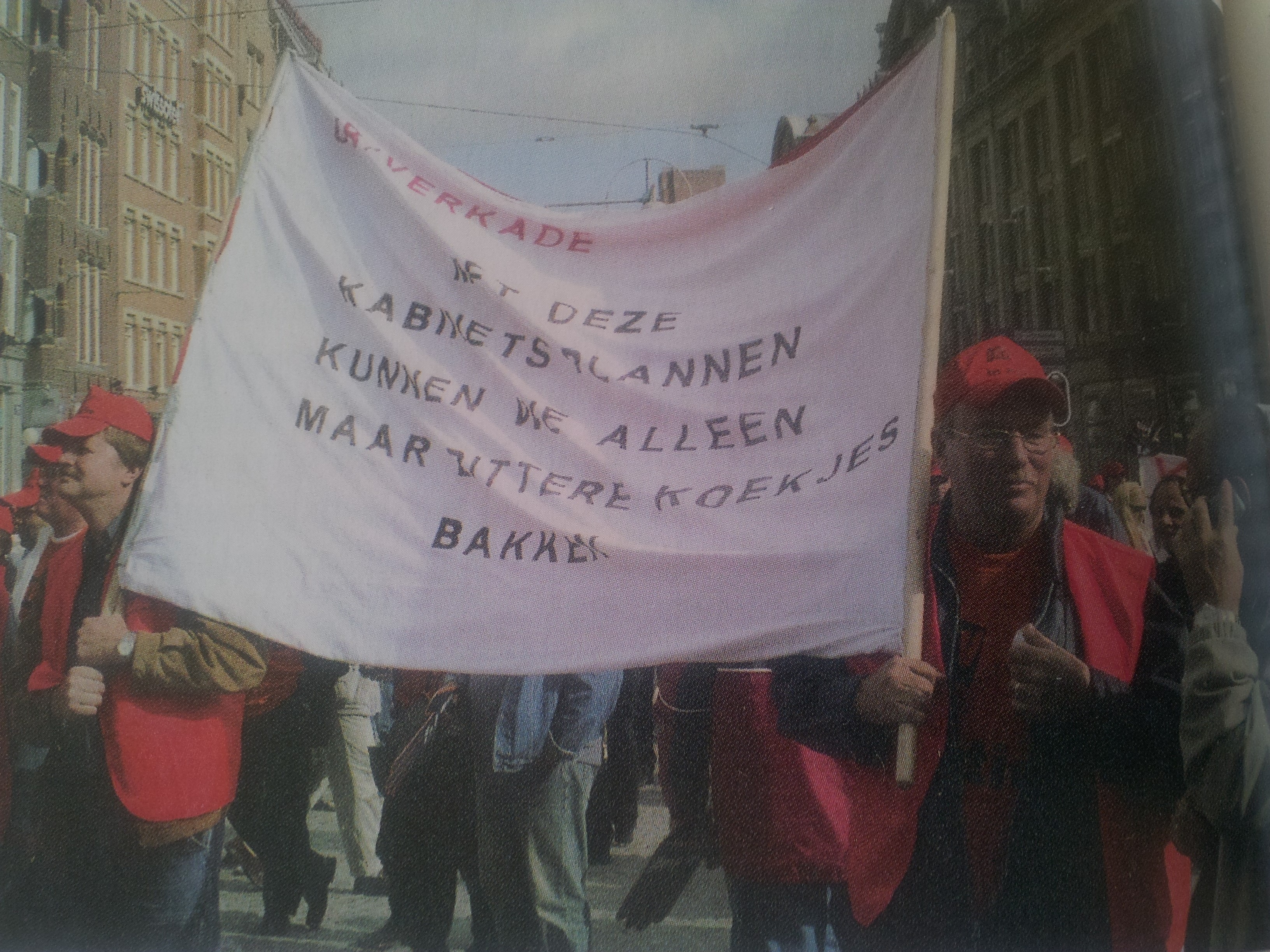 Beeld van de demonstratie op 20 september 2004 in Amsterdam